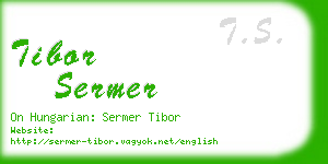 tibor sermer business card